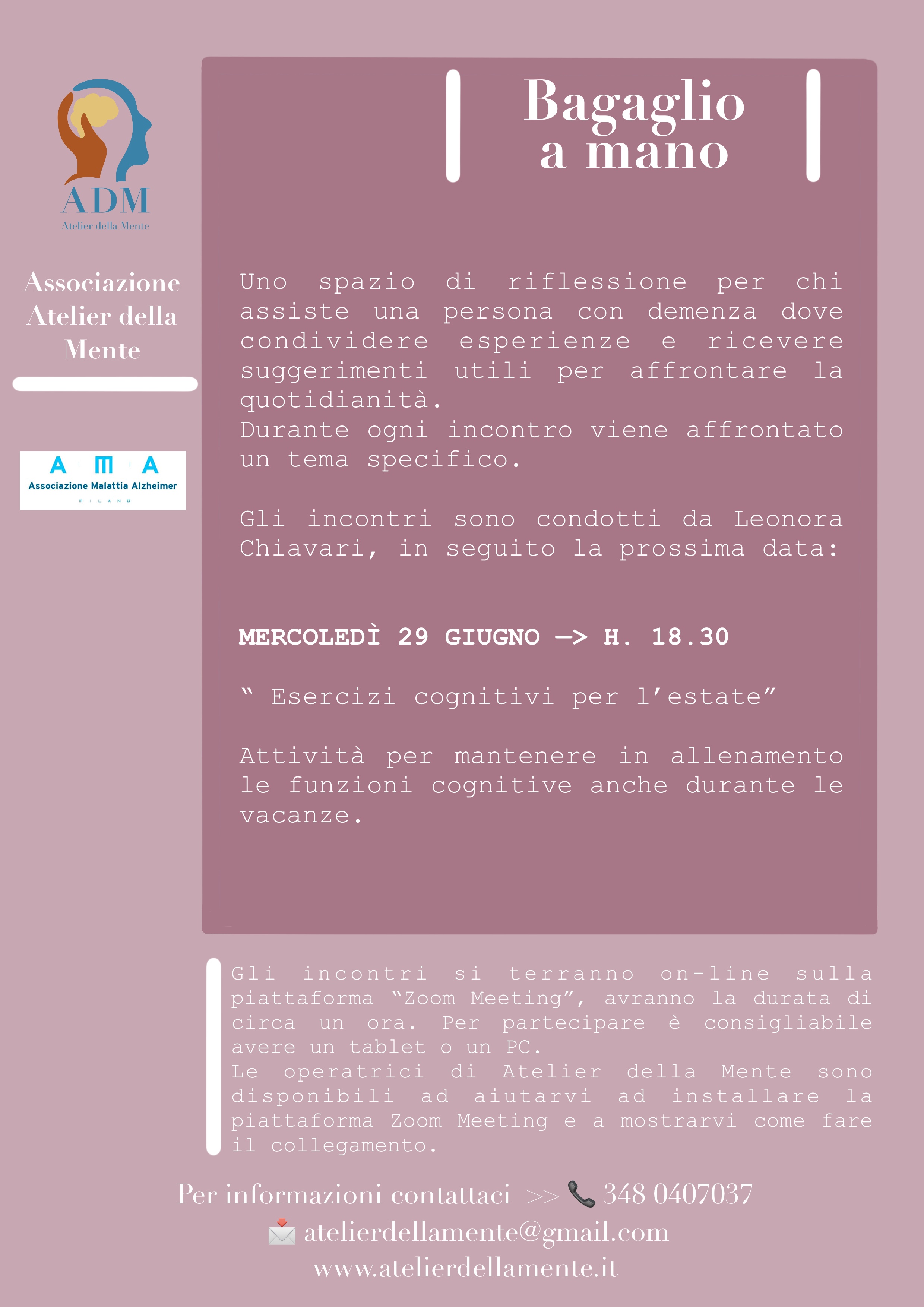 A.M.A. Milano - NEWSLETTER 4 2022 ESERCIZI PER L'ESTATE!